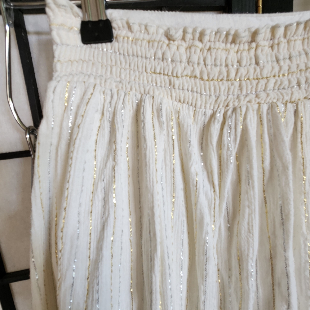 Justice Cream High Low Ruffled Girl's Skirt Lined - Picture 5 of 10